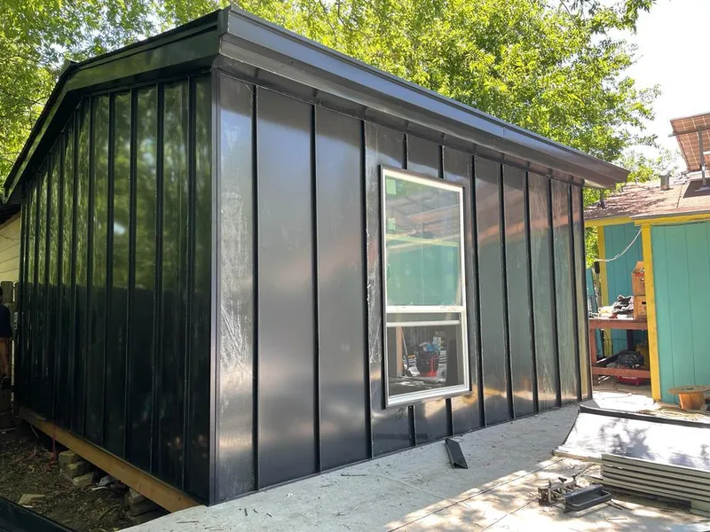 Black standing seam metal wall panels for Metal Roof Installation in Auburn Hills